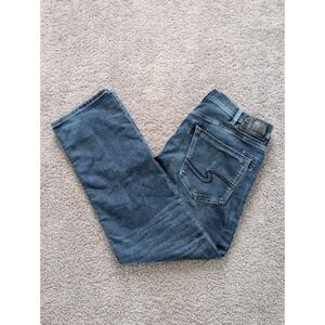 Silver Eddie Jeans Mens 36x32 (Fits 36x31) Joga Jeans And Sweats Blue Wash